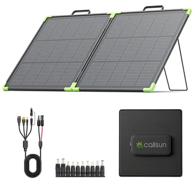 Bifaciales Solarpanel 100 W, 21,8 V, tragbar, monokristallin