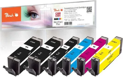 Image de Cartouche compatible PEACH Canon PGI-580/CLI-581, MultiPack Plus