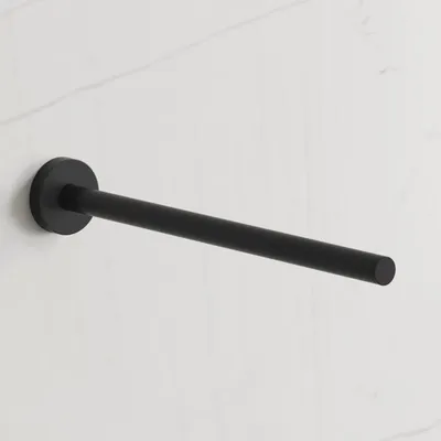 Image de Porte-serviettes Kronenbach Lima 2.0, noir, à un bras, 33 cm, fixe