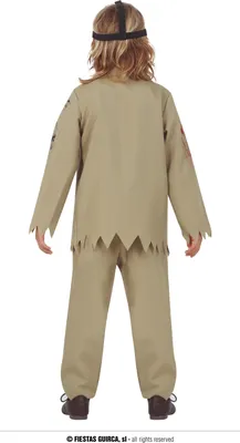A child wearing a costume, shown from the back.