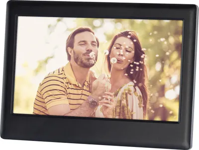 Obrázek produktu pro SENCOR SDF 742 BK Digitání fotorámeček, displej 7" (17,8 cm) HD 1024×600 IPS, čtečka karet, podpora USB, zobrazení foto JPG/PNG, kalendář/hodiny,postupné promítání, interval promítání
