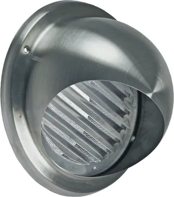 Produktbild von easyPART passend für 10028162 EUROPART UNIVERSAL Abluft Haube Aussenhaube Aussengitter Lüftung Anschluss 100mm Edelstahl Rund mit Lamellen Gitter Insektendraht u.a. Trockner