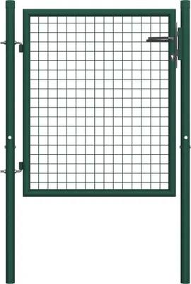 Produktbild von The Living Store Zauntor Stahl 100 x 75 cm Grün