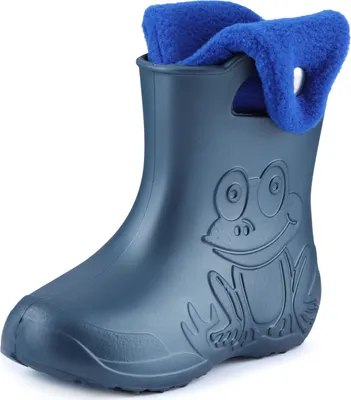 Produktbild von Ladeheid Eva Kinder Jungen Mädchen Gummistiefel Regenschuhe gefüttert LA-CA-04 (Metallisches Blau/Marineblau-2, 26/27 EU)
