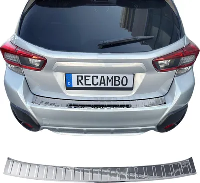 Image de Protection de seuil de chargement en acier inoxydable chromé, compatible avec la Subaru XV II | Années de construction 2017-2023