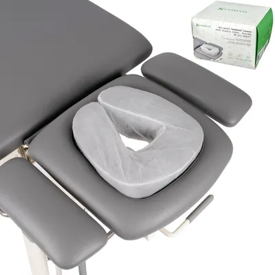 Image de Housses jetables en non-tissé pour appuie-tête avec élastique | Compatibles avec les modèles Evero et Proxima | 50 pièces | Housses pour appuie-tête, masques faciaux pour tables de massage | Blanc