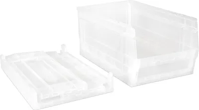 Produktbild von Faltbare Kunststoff-Aufbewahrungsbox - Transparent - 336 x 216 x 175 mm