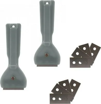 Produktbild von 2x Glasschaber Herdschaber Kochfeldschaber Keramikkochfeld 10 Klingen