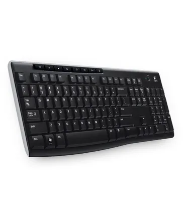Obrázok produktu pre Logitech K270, Plná veľkosť (100 %), Bezdrôtový, RF Wireless, QWERTZ, Čierna