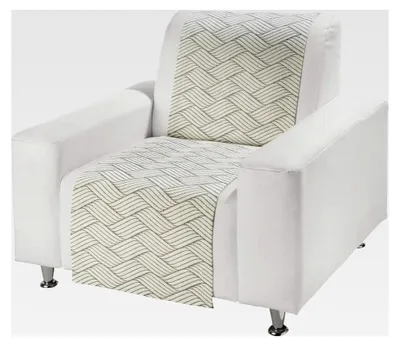 Produktbild von Sessel- und Sofaschoner aus Baumwollmischung in Grau, Größe 50x200 cm