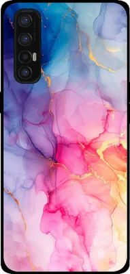 Produktbild von Smartphonica Telefon Fall geeignet für Oppo Find X2 Neo mit Marmor-Druck - TPU zurück Abdeckung Fall Marmor-Design - Regenbogen
