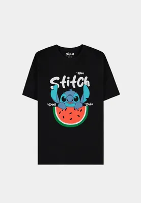 Produktbild von Lilo & Stitch T-Shirt - Stitch Wassermelone (Schwarz) L