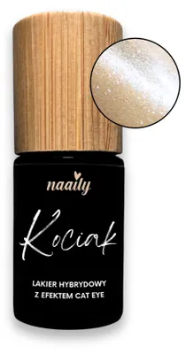 Zdjęcie produktu dla Kociak jasny złoty - lakier hybrydowy z efektem cat eye 5ml