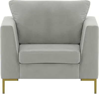 Produktbild von SLF24 - Sessel Gosena - hellgrau - Velluto 15