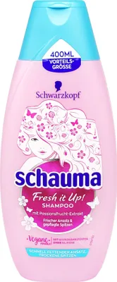 A bottle of Schauma shampoo.