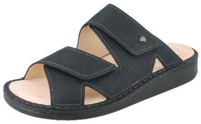 Produktbild von FINN COMFORT Danzig Soft Herren Pantolette dunkelblau atlantic Nubukleder - Größe: 46