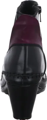 Produktbild von Gemini Damen Stiefelette Leder Blockabsatz herausnehmbare Innensohle 335351-02, Größe:39 EU, Farbe:Schwarz