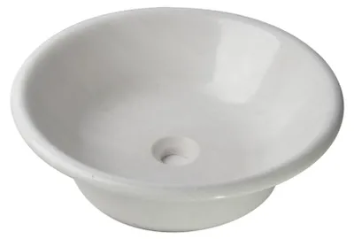 Produktbild von Großes Waschbecken aus Weißem Marmor Ø/H: 47/14 cm, Einzigartig