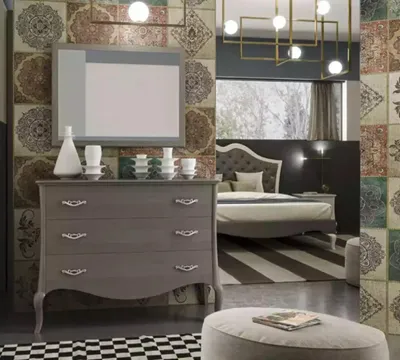 Produktbild von Kommode Spiegel Kommoden Schrank Luxus Regal Möbel Gruppe Neu Set 2tlg.