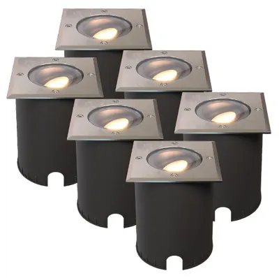 Produktbild von hoftronic LED Bodeneinbaustrahler GU10 4W 345lm dimmbar 2700K IP67 Edelstahl