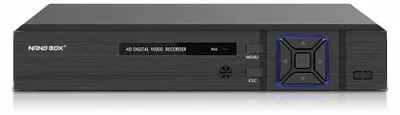 Immagine prodotto di Registratore per telecamere di sicurezza CCTV - DVR ibrido a 8 canali - Capacità di archiviazione: 4 TB (hard disk) - Connessione Ethernet
