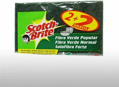 Produktbild von Scotch Brite Scheuerschwamm 2+2 Klein Grün  Grün One Size
