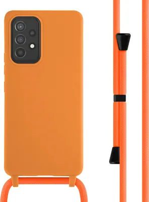 Produktbild von imoshion SilikonHülle mit Band Samsung Galaxy A53 - Orange