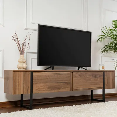 Produktbild von Dmora TV-Möbel Colzate 180x29,5x50h cm Braun, ein Regal