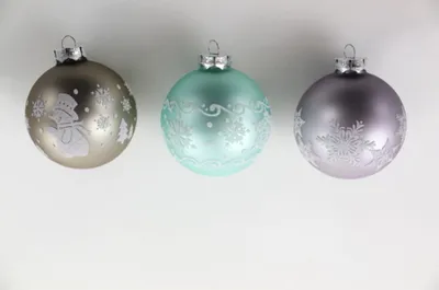 Produktbild von Christbaumkugeln 4 tlg Weihnachtskugeln Glas Baumschmuck Kugeln Weihnachtsdeko