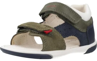 Produktbild von Geox Baby-Jungen B ZAPITO Boy Sandal, Dk Green/Navy, 23 EU