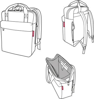 Zdjęcie produktu dla reisenthel® EJ7003 reisenthel® Rucksack allday backpack M Kunstfaser schwarz 15,0 l