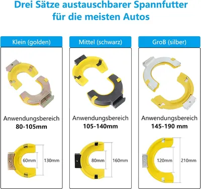 Produktbild von ACXIN Universal Federspanner Federspannersatz für McPherson Federbeinsysteme Satz mit Gummistiefel Auto Tuning Federspanner KFZ inkl roter Tragekoffer