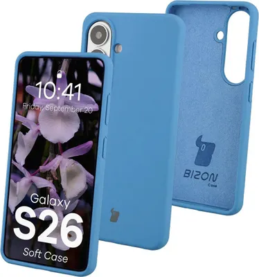 Produktbild von Silikon Handyhülle für Galaxy S26, Bizon Soft Case, Blau