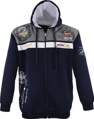 Produktbild von Übergrössen Schicke Sweatjacke LAVECCHIA LV 2022 Navyblue 3XL