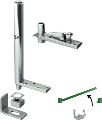 Image de Pivot Invisible Mantion 200 Kg Droite Fermeture Automatique Et Discrète Pour Portail Lourd. - Mantion