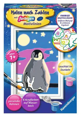 Zdjęcie produktu dla Ravensburger 00.028.775, 1 stron(y), Dołączone farby, Chłopak, dziewczyna, Zestaw do kolorowania według numerów