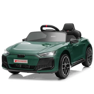 Immagine prodotto di Auto elettrica per bambini 12V 4,5Ah, 2 velocità, telecomando 2,4G, adatta a bambini dai 3 ai 5 anni, Audi RS e-tron GT, verde scuro