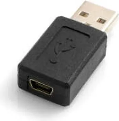 Produktbild von SYSTEM-S OTG Adapter USB A Stecker zu Mini USB Buchse Adapter Stecker On-The-Go Host Kabel