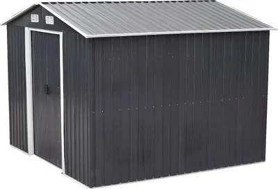 Produktbild von Grau verzinktes Stahlgerätehaus MANSO - 6,6 m²