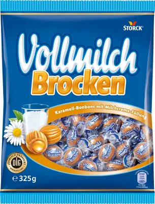 Zdjęcie produktu dla Storck Whole Milk Chunks karmelowe cukierki z mlecznym nadzieniem 325g