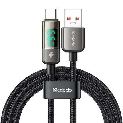 Produktbild von Mcdodo CA-3630 USB-A auf USB-C Kabel, automatische Abschaltung, PD 100W, 1,2m (schwarz)
