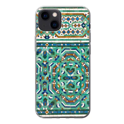 Produktbild von MuchoWow® Handyhülle Schutzhülle Hülle für iPhone 13 mini Eine traditionelle marokkanische Mosaikdekoration Silikon Softcase Handy Hülle - Softcase