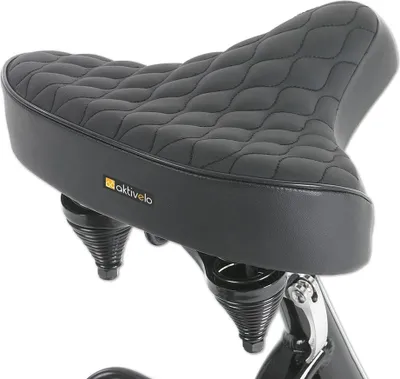 Produktbild von ELONEO XXL Fahrradsattel Damen und Herren Bequem und Schmerzfrei mit Weicher Federung, Extra Breit, Bandscheibensattel, L 27 x B 25 cm, Schwarz