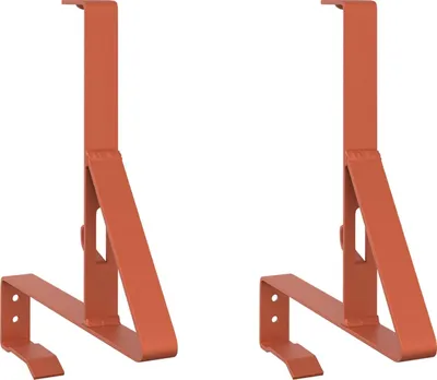 Immagine prodotto di vidaXL Supporto per guardaneve 2 pezzi Rosso 29,5 x 3 x 34,5 cm Acciaio