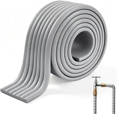 Produktbild von Buisisolierung, 8 cm x 5 m - selbstklebender Schaumstoff - für Heizungsrohre und Sanitäranlagen - langlebiger Schutz