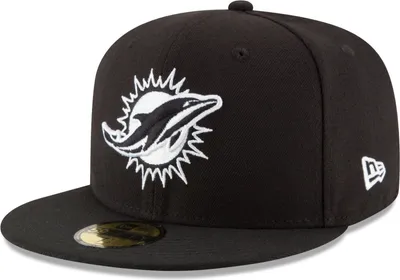 Produktbild von New Era 59Fifty Fitted Cap - BLACK Miami Dolphins - 7 5/8