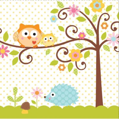 Produktbild von 16 Woodland Babyparty Servietten 33cm