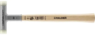 Produktbild von HALDER SUPERCRAFT Schonhammer Ø 20 mm rückschlagfrei mit Stahlschrotfüllung