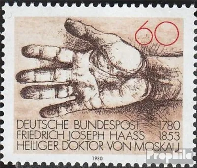 Produktbild von Briefmarken BRD (BR.Deutschland) 1980 Mi 1056 (kompl.Ausgabe) postfrisch 200.Geburtstag von Haass