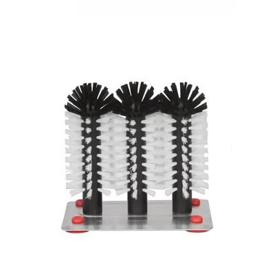 Produktbild von Gläserspülbürsten mit METALLBODEN 3 Bürsten á 18cm auf einer Metallplatte